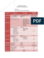 Rundown Acara Study Club 2021