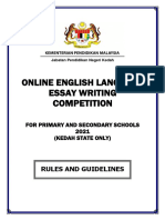 Online English Language Essay Writing Competition: Rules and Guidelines