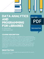 Data Analytics AND Programming For Libraries: Course Description