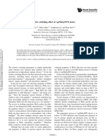 Resistive Switching Effect of Ag/Mos /fto Device