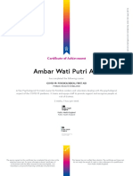 Ambar Wati Putri Adi: Certificate of Achievement