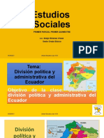 6to. Grado División política y administrativa del Ecuador