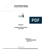 Suscos Erasmus Mundus Conceptual Design of Buildings: Analysis of Steel Frames