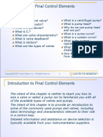 Introduction To Final Control Elements: Objectives