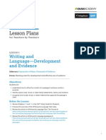 PDF - Official Sat Practice Lesson Plan Writing Language Development