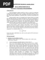 PHYS2627/PHYS2265 Introductory Quantum Physics 2265-1laboratorymanual Experiment 1: Experiments of Thermal Radiation