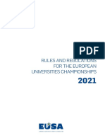 Eusa Regulations 2021championships