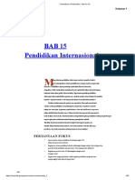 Terjemahan Chapter 15 Internatinal Education (Pendidikan Internasional)