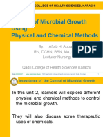 U-2, 1 OF 2 Control of Microbial Growth