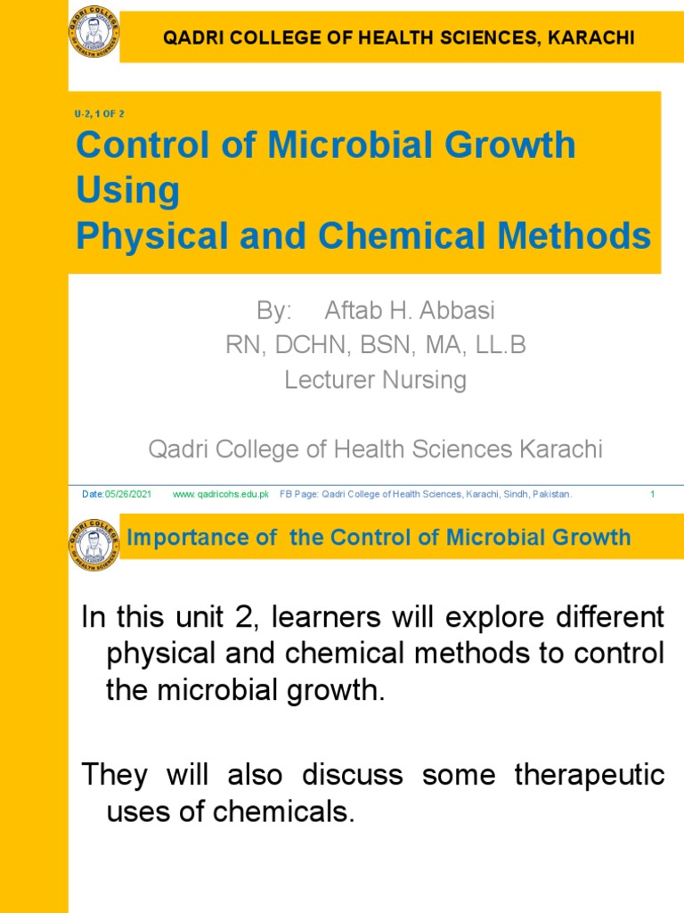 Microbial Growth Control Methods | PDF | Sterilization (Microbiology ...