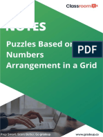 Puzzles Numbers in Grid Arrangement 2 13