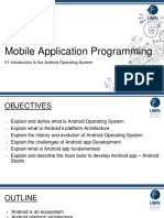Mobile Application Programming: 01 Introduction To The Android Operating System