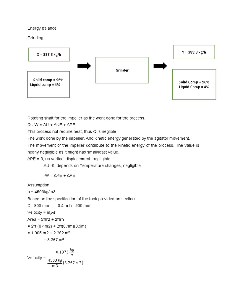 Energy Balance PDF Thermodynamics Chemical Engineering