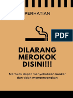 Brown and Black Simple No Tobacco Day Poster