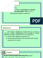 Lesson 2.4:: The Learner Performs Operations On Rational