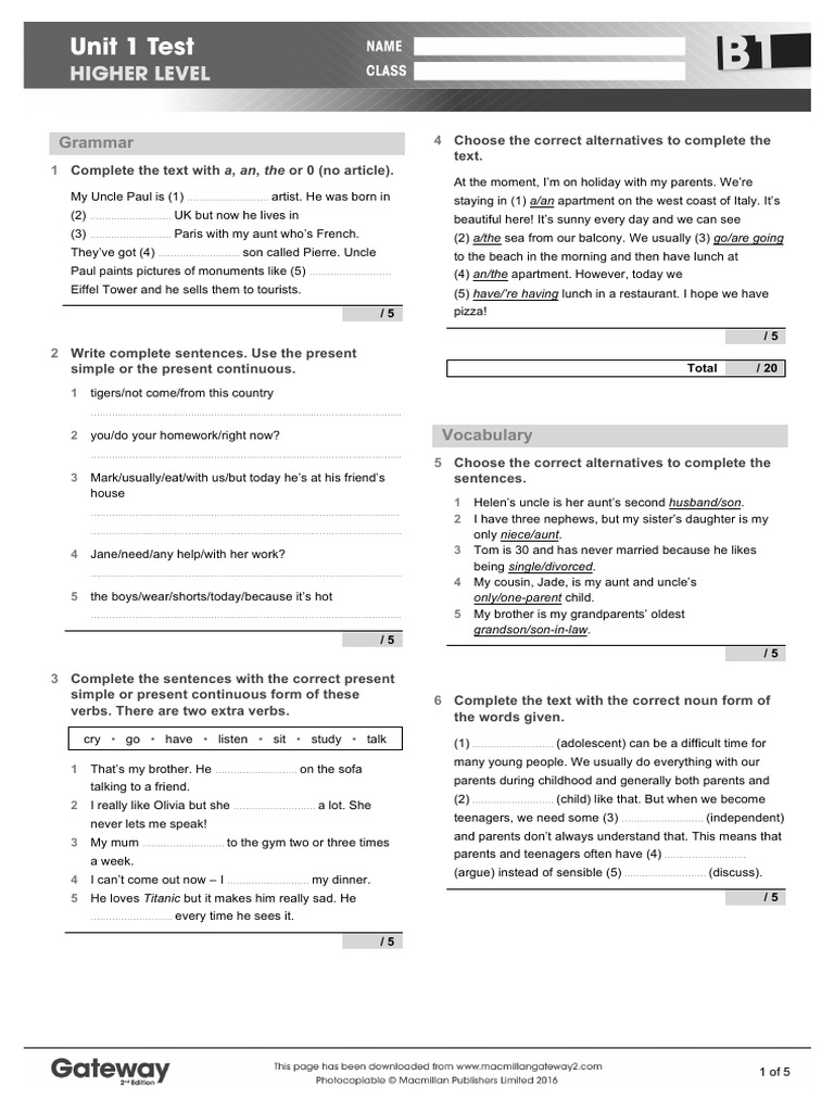 b1-unit-1-test-higher-pdf