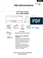 SBX-200 (B) : Dock Music System Model