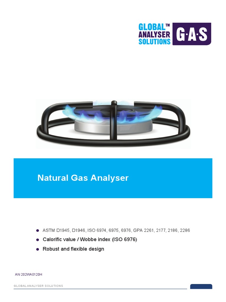 Natural Gas Analyser: Calorifi C Value / Wobbe Index (ISO 6976) Robust ...
