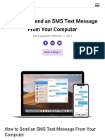 6 Ways To Send An SMS Text Message From Your Computer