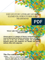 21St Century Literary Genres Elements, Structures and Traditions