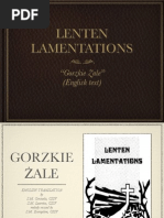 Download Lenten Lamentations Gorzkie Zale by CMGlobalorg  SN50940069 doc pdf