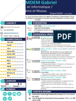 CV Ing. Systèmes Et Réseaux KAMDEM Gabriel