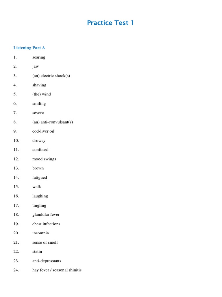 OET Practice Test Answers and Guidance | PDF | Clinical Medicine ...