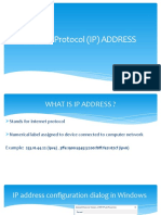 Internet Protocol (Ip) ADDRESS