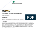 Rolinhos de Lombo de Porco Marinado - Apetece Supermercado El Corte Inglés