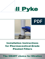Installation Instructions For Pharmaceutical-Grade Pleated Filters