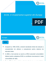 ECDL in Invatamantul Superior Din Europa