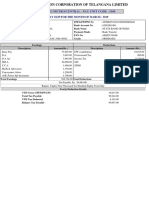 Se/Omc/Metro/Central - Pay Unit Code: 5108: Pay Slip For The Month of March - 2019