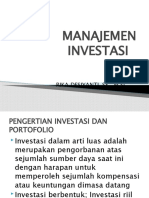 Pert 1 - Pengertian Investasi & Portofolio