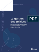 Gestion Archives Web