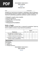 SCIENCE 4 Performance Task | PDF