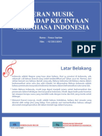 Peran Musik Terhadap Kecintaan Berbahasa Indonesia