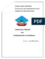 Dbms Lab Manual PDF