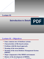 Introduction To Databases