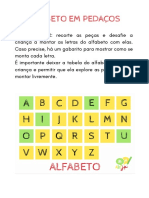 Alfabeto em Pedaços