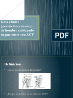 Guía Clínica Prevención y Manejo de Hombro Subluxado en ACV