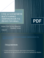 Uticaj Savremene Računarske Tehnologije Na Život Čovjeka PP