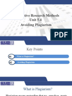 Unit 5.4 PPT - Avoiding Plagiarism