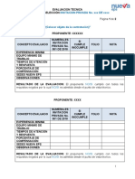 Evaluacion Tecnica Oferentes