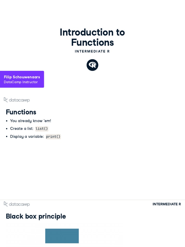 Intermediate R Functions Guide | PDF | R (Programming Language ...