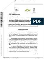 Moción Del Grupo Municipal de Vox Murcia