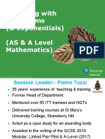 0-Modelling With Logs (AS) CPD Session
