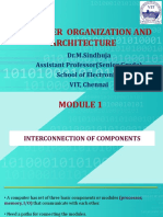 Computer Organization and Architecture Module 1: Interconnection of Components