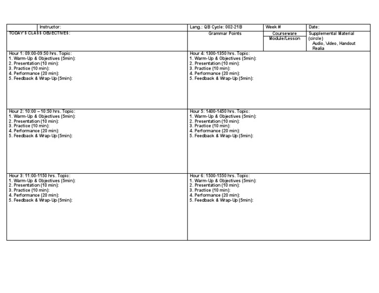 Today'S Class Objectives:: Audio, Video, Handout Realia | PDF