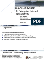 Cis185 ROUTE 6 EnterpriseInternetConnectivity