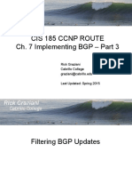 Cis 185 CCNP Route Ch. 7 Implementing BGP - Part 3